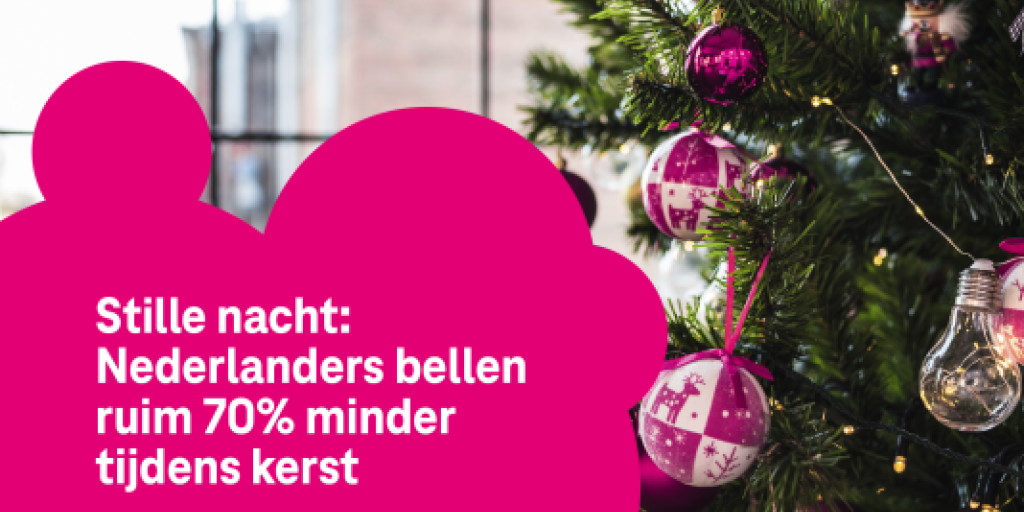 Stille nacht: Nederlanders bellen ruim 70% minder tijdens kerst