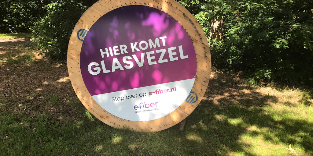 E-Fiber rolt glasvezel uit in Geffen, Nuland, Vinkel en Kruisstraat