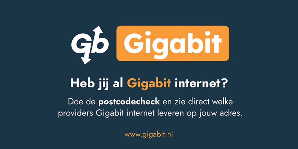 Postcodecheck voor Gigabit internet