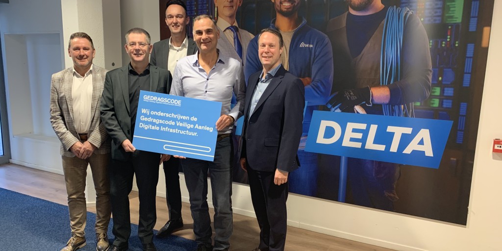 DELTA Fiber ondertekent Gedragscode Veilige Aanleg Digitale Infrastructuur