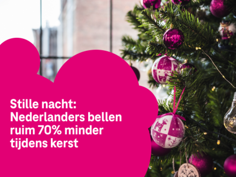 Stille nacht: Nederlanders bellen ruim 70% minder tijdens kerst