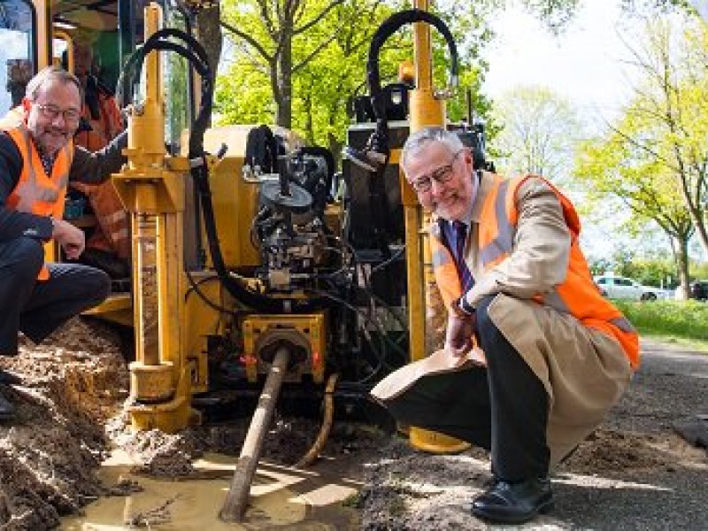 Graafwerkzaamheden gestart in buitengebied Opsterland