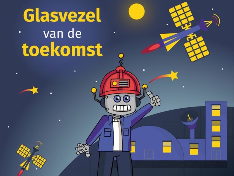 Glasvezelnetwerk van de toekomst (illustratie)