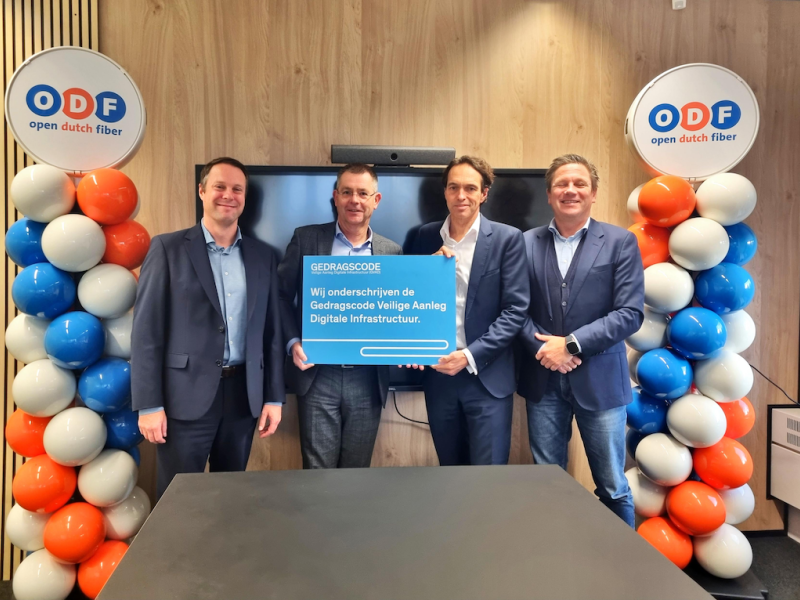 Open Dutch Fiber tekent Gedragscode Veilige Aanleg Digitale Infrastructuur