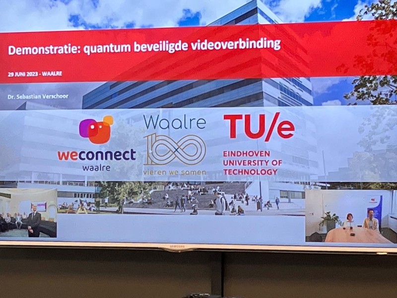 Eerste quantum beveiligde videoverbinding van Nederland bij Weconnect Waalre