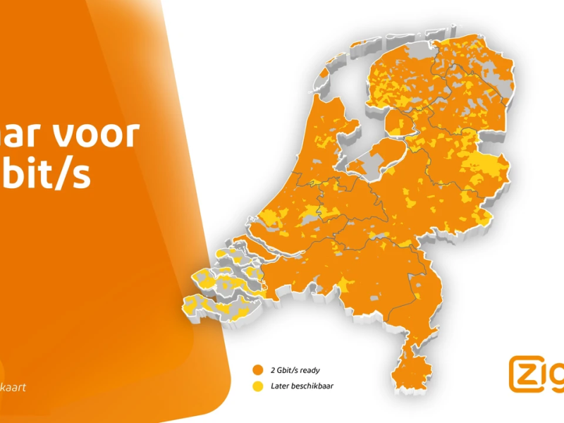 VodafoneZiggo lanceert 2 Gbit/s-internet in vrijwel heel Nederland