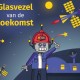 Glasvezelnetwerk van de toekomst (illustratie)